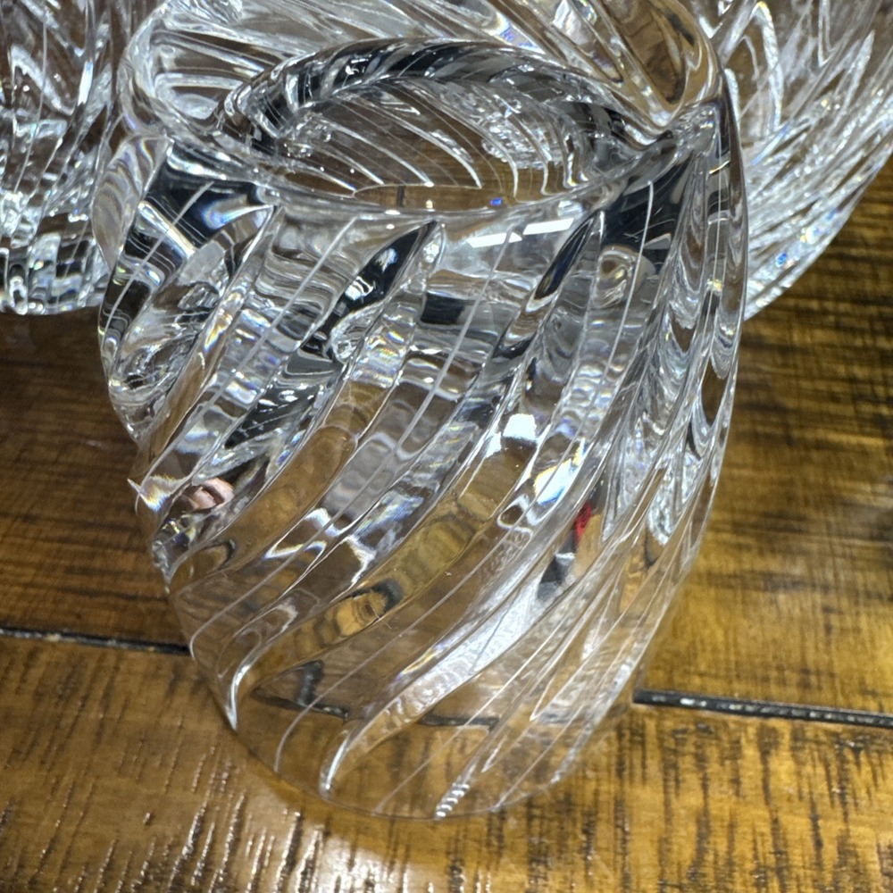 Set of 4 Retired MIKASA Swirl Cut Crystal Double Old Fashioned Glasses Germany - Picture 5 of 7